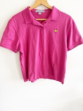 Masters collection pink short sleeve polo golf shirt size XL Pima cotton